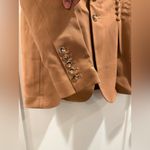 ALC Frank A.L.C. Blazer Maverick Jacket Long 2 Button Brown Lace Up Trim Size 8 Photo 8