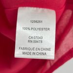 Cupcakes & Cashmere Blouse Paisley Top Red Puff Sleeve Tie Neck Blouse Sz Medium Pink Photo 4