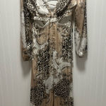 Blithe Los Angeles long sleeved, back tie, waist cutout wide leg jumpsuit sz M Black Size M Photo 0