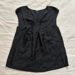 Banana Republic Black silk sleeveless blouse with bow detail at front Size XS Photo 0