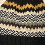 Missoni for Target Black Zig Zag Knit One Size Pom Pom Winter Hat Photo 1