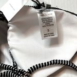 Shade & Shore Black White Striped Textured Longline Bikini Top Size S (4-6) New! Photo 5