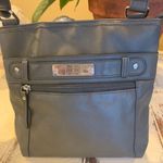 Gray Vinyl Cross Body Purse Gray Photo 1
