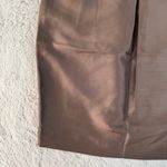 Isaac Mizrahi Pencil Skirt Silk Career Office Brown Skirt Sz 8 Career Minimalist Photo 7