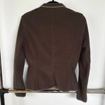 Max Mara 'S Chocolate Brown Fleece Button Down Quiet Luxury Blazer Jacket Medium Photo 2