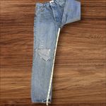 AGOLDE  90’s Pinch Waist Straight Jeans Lineup Distressed Medium Wash Size 27 Photo 14