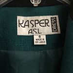 Vintage Kasper button front suit dress 8 Green Photo 3