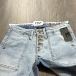 Mossimo Mid Rise Light Wash Skinny‎ Button Front Jeans Size 00 s Blue Photo 6