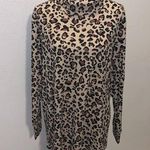 Anthony Richards leopard print long sleeve turtleneck shirt Black Size 3X Photo 0