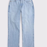 Abercrombie & Fitch Abercrombie Curve Love Low-Rise Baggy Jeans Photo 0