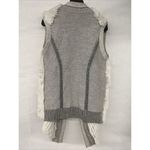 Vince Sz M Medium Grey Rex Rabbit Fur Sleeveless Sweater Vest V314276252 Photo 6