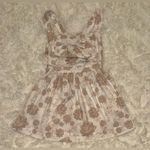 Free People NWOT Meet Me In Maui Printed Mini Dress / Ivory Combo Sz S Photo 3