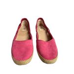 UGG  Australia Cicily 1006664 Pink Suede Womens Fleece Heel Espadrille Shoe 8M Photo 1