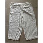 Kate Hill Pants Womens 18 White Linen Wide Leg Yacht Beachy Coastal Resortwear Photo 3