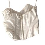 Natori  Neiman Marcus Vintage Jacket Bustier Set Satin Embroidered Pearl Small Photo 6