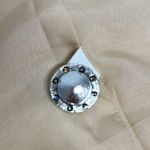 Indigo Moon Vintage Moon Tan Tie Dye Floral Applique Sequin Boho LIned Jacket sm White Photo 6