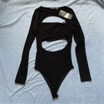 Nasty Gal NWT  Slinky Stretch Spot Cut-Out Bodysuit Size 2 Photo 1