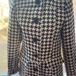 Houndstooth A Line Trench Coat White Size XL petite Photo 2