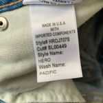 SLVRLAKE Hero High Waist Raw Hem Slim Straight Leg Jeans Womens 32 Blue Photo 9