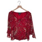 Jonathan Martin Vintage  Studio Y2K Skirt & Blouse Set Size 12 Fairycore Boho Red Photo 2