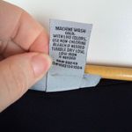 Catherines  Black Asymmetrical Tunic Top 3X Ribbed Knit Stretch Minimalist Flowy Photo 4