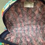 Vera Bradley NWT  Medium Zip Cosmetic Bag in Cuban Stamps Tropical Vacation Theme Photo 2