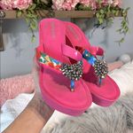 Gianni Bini  Pink Jeweled Sandals Photo 0