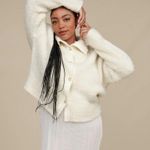 UGG  Wool Blend Alaura CloudFluff Sweater Photo 3