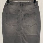 New Girl With Curves Raw Hem Ankle Length Girlfriend Jeans Gray Wash Size 4 Photo 7