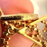 Joan Rivers  Gold-Tone Rhinestone Dangle Earrings Photo 6