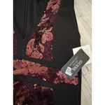 Guess NWT  Womens Black Sequined Lace V Neck Short Cocktail Body Con Dress 6 Tall Photo 9