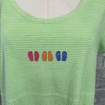 Fresh Produce  Green Stripe Flip Flop Dress Photo 1