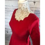 Lulus NWT  Tip the Scallops Red Scalloped Skater Dress size large Photo 9