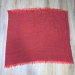 Large peach color fringe circle scarf Pink Photo 0