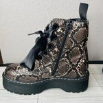 Forever 21 Snakeskin Chunky Platform Boots Photo 2