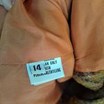 Vintage Betty Hanson Orange, Tan Purple‎ and Green Blazer Size 14 Orange Photo 3