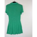 With Jean Dress Green Alexa Mini Bodycon Ruched Shirtdress Casual Y2K Medium Photo 8
