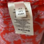 Free People Women's Bonita Floral Print Flutter Sleeve Midi Dress Orange Photo 8