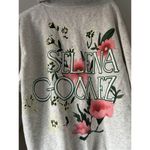Selena Gomez  Grey Zip Up Hoodie Size XL Floral Graphic Soft Comfortable Cute Photo 2