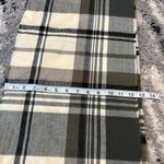 None 100% Cashmere Plaid Scarf Made in Scotland with Fringe Photo 3