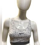 Nike Dri-Fit Shaping, Pro Combat Pinnacle Flannel Sports Bra Woman Grey White Photo 5
