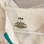 FILA Women’s White Lightweight Windbreaker Jacket Half Zip, Hooded Photo 2