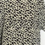 Newbury Kustom Womens Blouse Size Small Boxy Dolman Sleeves Leopard Animal Print Photo 4