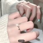 Cute Camellia Flower Open Ring Cute Adjustable Finger Jewelry Accessories Women Multi Photo 4