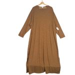 Old Navy Sweater Dress Womens Sz 4X Brown Knit Ribbed Stretch Neck Pullover Photo 2
