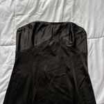 Vanity Fair Vintage 90s Y2K Womens Black Slip Dress Sweetheart Neckline Lace Gothic Cocktail Photo 1