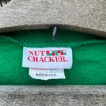 Vintage 90s Nutcracker Santa Scene Green Ugly Christmas Sweatshirt Size M Photo 4