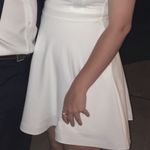 Dillard's Off The Shoulder White Dress Photo 0