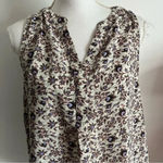 Philosophy • Cream Pink Tan Floral Patterned Tank Top Photo 1