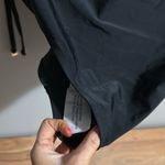 Raisin's Black One Piece Swimsuit Plus Size 22W Ruched V-Neck Glattering Tie Photo 7